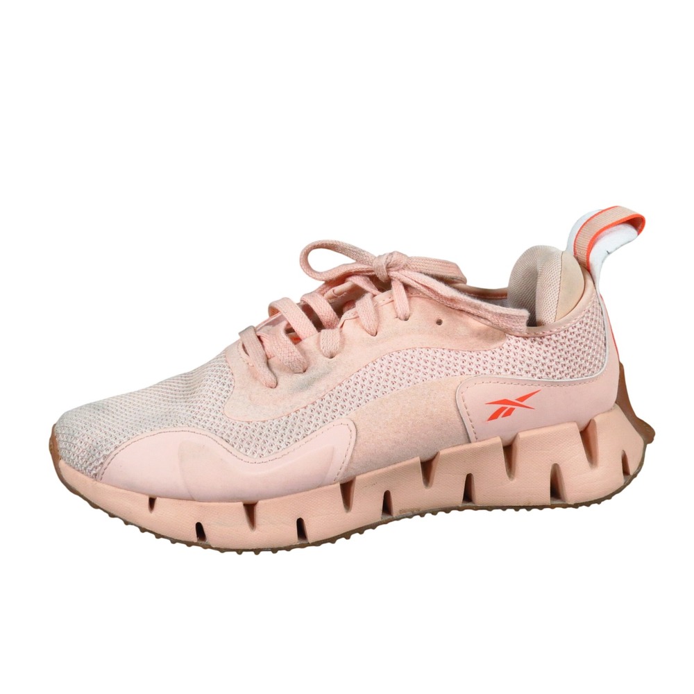 Reebok Zig Dynamica Women Running Shoe Size 8 Athletic Gym Peach Orange Mesh